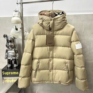 Burberry Women's Tan Hooded Puffer Jacket